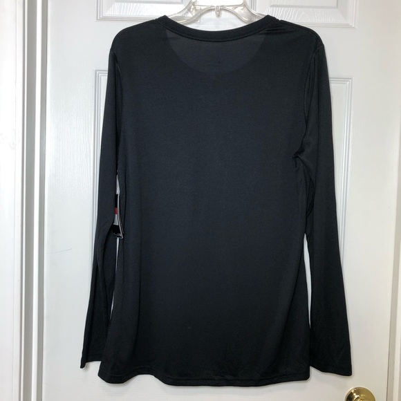 Nike Women’s Style 453182 Crew Neckline Training Black Long Sleeves T-shirt L - Picture 5 of 12